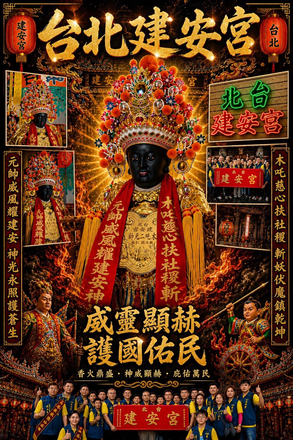 千里眼將軍、順風耳將軍、木吒二太子聖誕祝壽